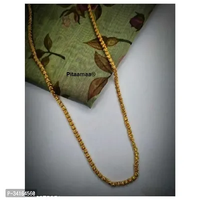 Shimmering Golden Brass Chains For Women And Men-thumb3