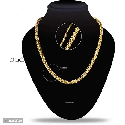 Shimmering Golden Brass Chains For Men-thumb3