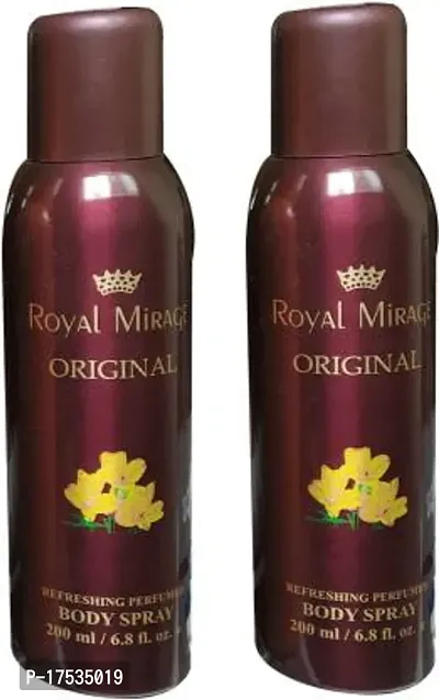 Royal Mirage Body Spray  - Pack Of 2, 200Ml