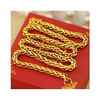 Shimmering Golden Brass Chains For Women And Men-thumb1