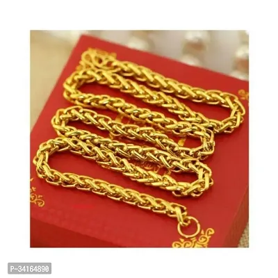 Shimmering Golden Brass Chains For Women And Men-thumb2