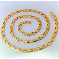 Shimmering Golden Brass Chains For Men-thumb2