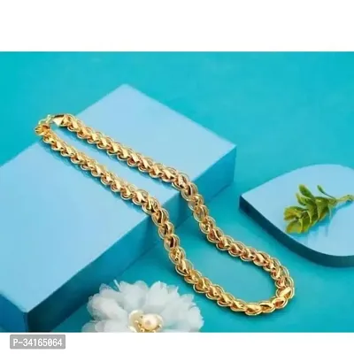 Shimmering Golden Brass Chains For Men-thumb2