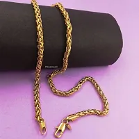 Shimmering Golden Brass Chains For Women And Men-thumb2