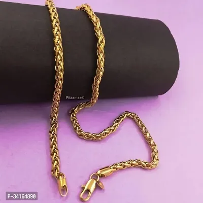 Shimmering Golden Brass Chains For Women And Men-thumb3