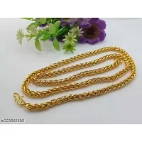 Shimmering Golden Brass Chains For Women And Men-thumb1