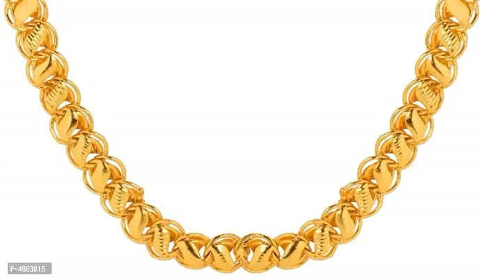 Trendy & Fancy Men Gold-plated Plated Metal Chain