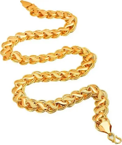 Trendy Designer Alloy Gold Plated Chain