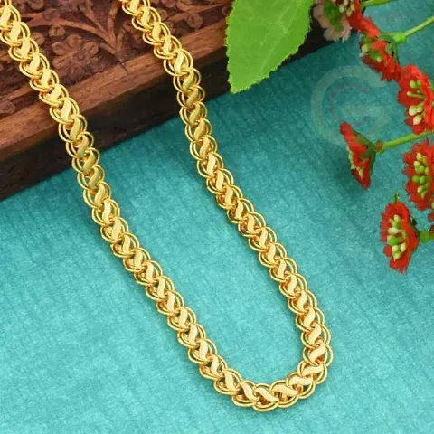 Trendy Designer Alloy Gold Plated Chain