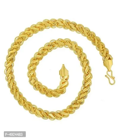 Stylish Trendy Most Popular Beautiful Design Golden light Gold Plated  Alloy Chain-thumb0