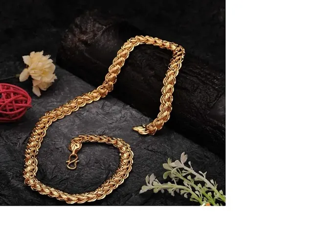 Trendy Designer Alloy Gold Plated Chain