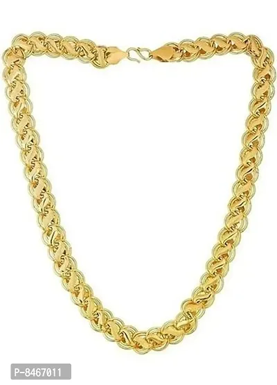 Golden Alloy Chain For Men And Women-thumb0