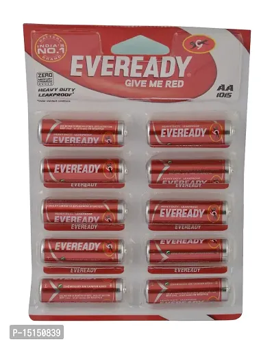 Eveready Heavy Duty AA Battery1015, Pack of 10-thumb0