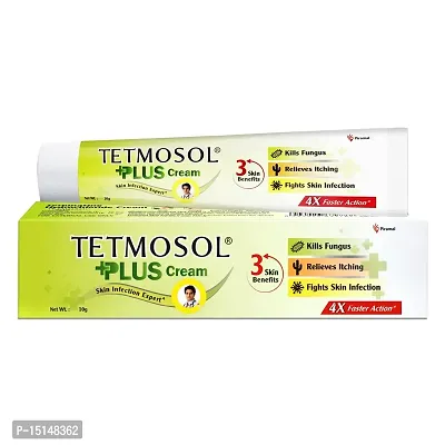 Tetmosol Plus Cream - topical antifungal cream - kills fungus, relieves itching, fights skin infections - Pack of 4 (4 x 10g)-thumb4