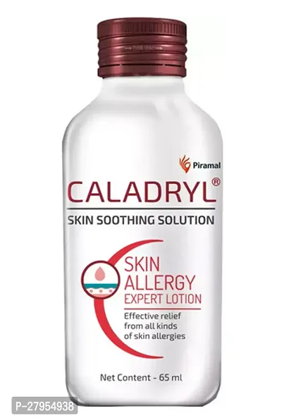 Caladryl Skin Allergy Lotion For Rashes, Sunburn, Prickly Heat And Insect Bites- 65ml Pack of 2