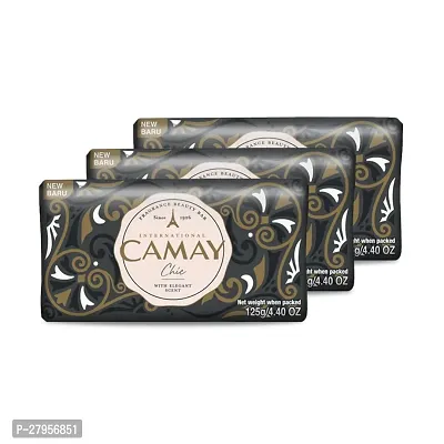 Camay Chic International Beauty Soap with Citrus  Aromatic Wood (Buy 2 Get 1 Free)