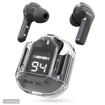 Stylish Black In-ear Bluetooth Wireless Earbuds With Microphone-thumb0