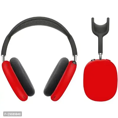 P9 Plus Compatible On-Ear Headphone Max Bluetooth Headset with Mic (Red)