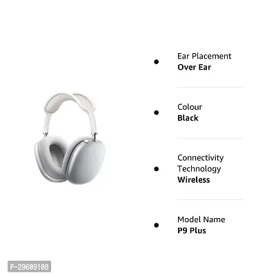 P9 Plus Compatible On-Ear Headphone Max Bluetooth Headset with Mic (Green)-thumb3