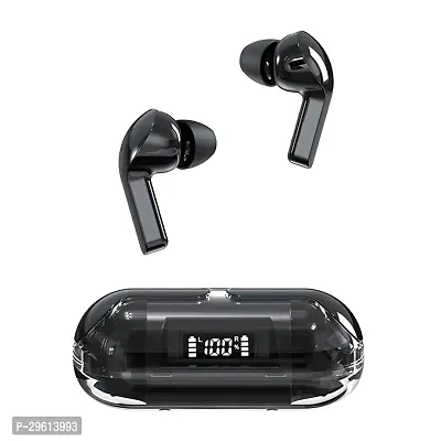 Capsule Earbud,Gaming Earbuds with RGB LED Gaming Design. 30 Hours Playtime, Bluetooth 5.3 + ENC, 13mm HD BASS Drivers, IPX7 Sweat-Proof,Built-in Mic for Android  iOS (Black)