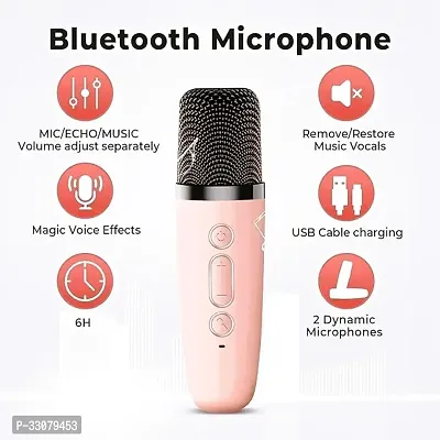 Mini Bluetooth Speaker with Wireless Karaoke Mic-thumb5