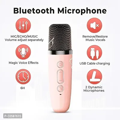 Mini Bluetooth Speaker with Wireless Karaoke Mic-thumb2