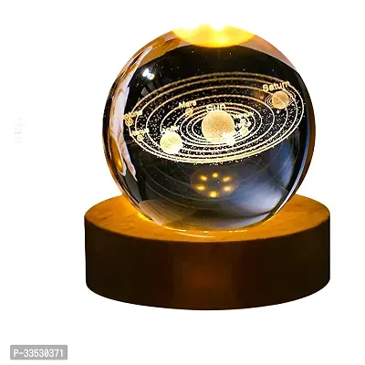 3D Galaxy Crystal Ball Night Lamp