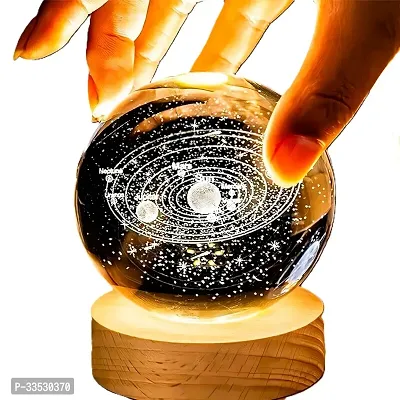 3D Galaxy Crystal Ball Night Lamp