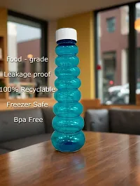 Layer Shape Water Bottle Fridge Home ,Office Transparent Water Bottle 1000 ml Bottle Pack Of 6-thumb2