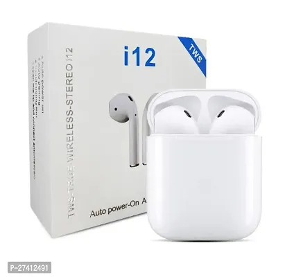 TWS-i12 Bluetooth Headset Twins Wireless Earbuds-thumb0