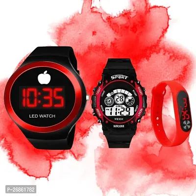 Classy Digital Watches for Kids, Pack of 3-thumb0