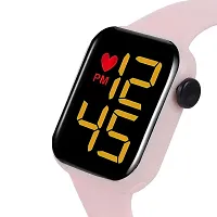 Pink Square And M4 Digital LED Kids Digital Watch - For Boys  Girls-thumb3