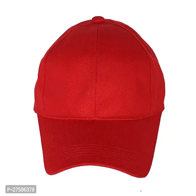 Classic Red Sports And Regular Cap For Men-thumb3
