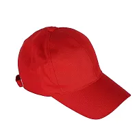 Classic Red Sports And Regular Cap For Men-thumb3