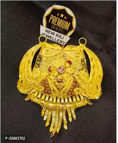 Shimmering Golden Alloy Pendant For Women-thumb0