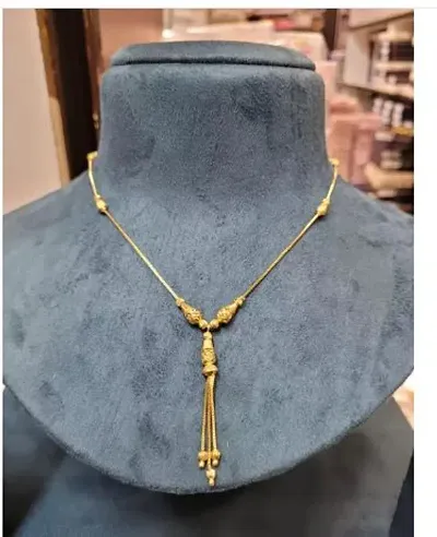 Stylish Golden Bentex Antique Necklace Chain