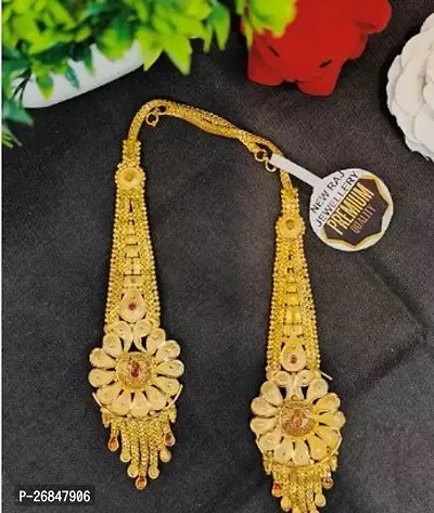 Stylish Golden Alloy Drop Earrings For Women