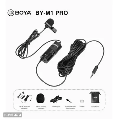 Boya Omni-Directional Lavalier Microphone BY-M1PRO Mic Single Head Clip-on Condenser Mic for Smartphone TIK Tok Live Streaming DSLR Camcorder Audio-thumb0