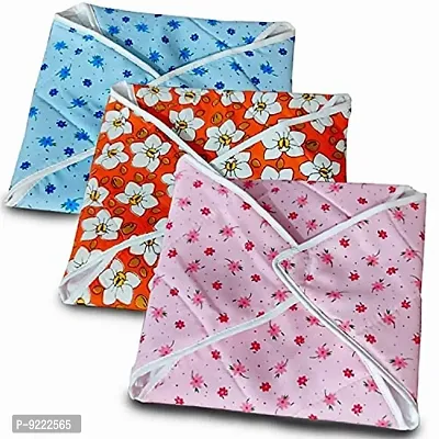 KANUSHI Industries Cotton Chapati Cover (Multicolour, 8.5 x 8.5 Inches) - Set of 3-thumb2