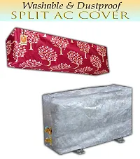 KANUSHI Industries? Split AC Cover Set for Indoor and Outdoor Unit 1.5 to 2.0 Ton Capacity (VAR-AC-in-Out-Maroon-Tree)-thumb1