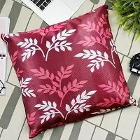 KANUSHI Industries? Decorative Reversible Cushion Covers Set of- 5 (16x16 Inches)(CC-MAROON-SMALL-LEVS-5PC)-thumb1