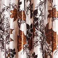 KANUSHI Industries? 2 Pieces Washable Polyster Eyelet Window Curtain Set (Curtain Brown SHUB 2PC)-thumb2