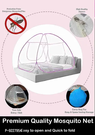 KANUSHI Industries? Mosquito Net for King Size Double Bed,Foldable Anti-Corrosion Spring Steel,Lightweight,-thumb2