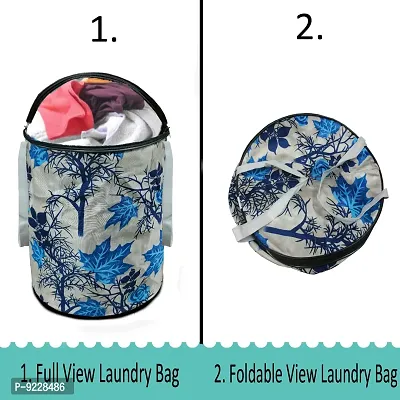 KANUSHI Industries? Designer Laundry Bag+ 1 Pc Waterproof  Dustproof Top Load Fully Automatic Washing Machine Cover(Suitable for 6 Kg, 6.5 kg, 7 kg, 7.5 kg)(LB+WASHING-FULLY-BLUE-SUBH)-thumb5