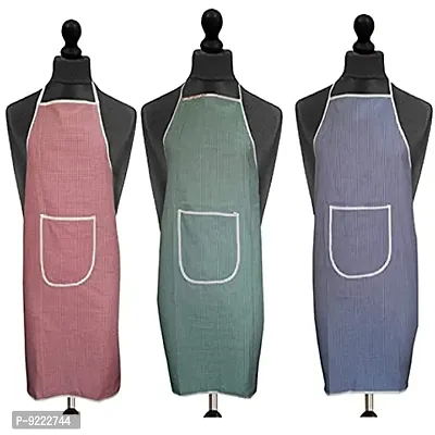 KANUSHI Industries? Apron Kitchen Waterproof with Front Pocket - Set Of 3