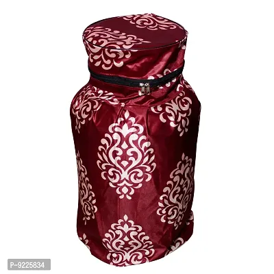 KANUSHI Industries? Cotton Leaves Design1 Piece Lpg Gas Cylinder Cover (VAR1-CYLN-FLORAL MAR-01)-thumb3