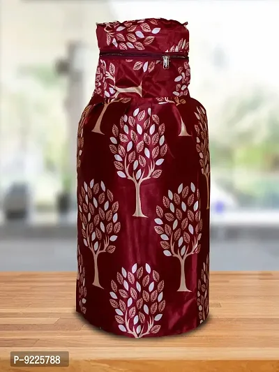 KANUSHI Industries? Cotton Leaves Design1 Piece Lpg Gas Cylinder Cover (VAR1-CYL-02-MAR)