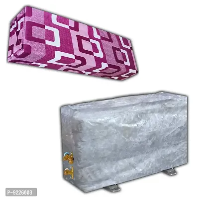 KANUSHI Industries? Split AC Cover Set for Indoor and Outdoor Unit 1.5 to 2.0 Ton Capacity (VAR-AC-in-Out-Wine-Box)