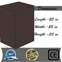 KANUSHI Industries? 100% Waterproof  Dustproof Front Load Automatic Washing Machine Cover (Suitable for 6 Kg, 6.5 kg, 7 kg, 7.5 kg)(WASMAC-Waterproof-Coffee-Front)-thumb3