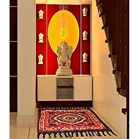 KANUSHI? Multicolor Puja Aasan 4 Peice (PUJA-AASAN-D-2-4PC)-thumb3